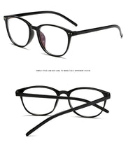Load image into Gallery viewer, Plastic Vintage Eyeglasses Oval Myopia Blue Light Glasses Clear optical Computer Women Men Anti Blue Ray Glasses Frame
