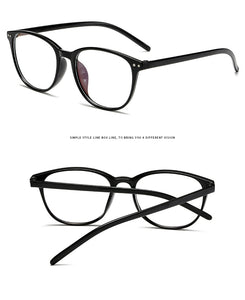 Plastic Vintage Eyeglasses Oval Myopia Blue Light Glasses Clear optical Computer Women Men Anti Blue Ray Glasses Frame