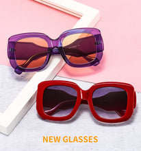 Load image into Gallery viewer, Fashion Oversized Square Sunglasses Women Vintage Gradient Eyewear Men Trending Green Purple Sun Glasses Shades UV400