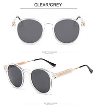 Load image into Gallery viewer, 2022 Retro Round Sunglasses Women Men Brand Design Transparent Female Sun Glasses Men Oculos De Sol Feminino Lunette Soleil