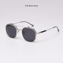 Load image into Gallery viewer, Steampunk Flips Up Sunglasses Women Vintage Polarized Sunglasses Men Sun Glasses Women Brand UV400 Eyeglasses Shades