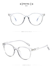 Load image into Gallery viewer, 2022 Clear Glasses Women Anti Blue Light Eyeglasses Computer Gaming Goggles Vintage Round Fake Glasses Optical Spectacle Frame