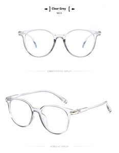 2022 Clear Glasses Women Anti Blue Light Eyeglasses Computer Gaming Goggles Vintage Round Fake Glasses Optical Spectacle Frame