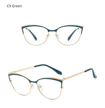 Load image into Gallery viewer, Ralferty Retro Glasses Frame For Women Anti Blue Myopia Prescription Optic Women&#39;s Glasses Decorative Cat Eye Frames oculos