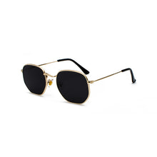 Load image into Gallery viewer, New Vintage Gold Sunglasses Men Square Metal Frame Silver Brown Black Small Sun Glasses Female Unisex Summer Style Shades