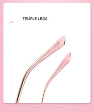Load image into Gallery viewer, Pure Titanium Frame Glasses Full Rim Eye Glasses Women Style Spring Hinges Round Spectacles and Nearsighted Eyewear