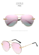 Load image into Gallery viewer, Brand Design 2022 Fashion Women Small Bee Sunglasses Colourful Rivet Glasses Female Male Outdoor Traveling Eyeglasses UV400