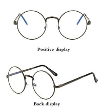 Load image into Gallery viewer, Round glasses New Type of Female Computer Glasses Optical  Metal Circular  frame for men Transparent Lens gaming Glasses