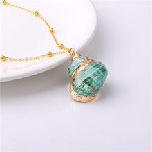 Load image into Gallery viewer, Conch Shell Necklace Sea Beach Shell Chain Pendant Necklace For Women Collier Femme Shell Cowrie Summer Jewelry Bohemian