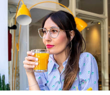 Load image into Gallery viewer, Ralferty Retro Metallic Eyeglass Frame Women Computer Anti Blue Light Glasses Leopard Myopia Optic Prescription Glasses Frame
