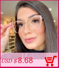 Load image into Gallery viewer, 2022 Fashion Square Anti-blue Glasses Frame Women Vintage Metal Optical Transparent Eyeglasses Female No Degree Oculos Feminino