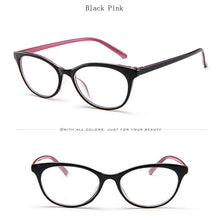 Load image into Gallery viewer, Women Cat Eye Spectacle Eyeglasses Frame Men Clear Lens Optical Plain Glasse Frame Computer Glasses Myopic Glasses Unisex