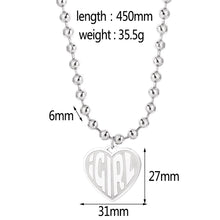 Carica l&#39;immagine nel visualizzatore di Gallery, 100% Stainless Steel Female Symbol Internet Girl She Devil Igirl Choker Necklace for Women Heavy Gothic Streetwear Chain Jewelry