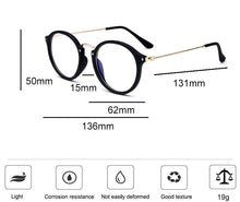 Carica l&#39;immagine nel visualizzatore di Gallery, 2022 Round Glasses Frame Glasses Women Mirror Eyeglasses Frames Women/Men Anti Blue Light Glasses Okulary