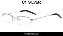 Load image into Gallery viewer, Gmei Optical Semi Rimless Pure Titanium Women Glasses Frame For Prescription Spectacles Brand Designer Optics Eyewear W2008