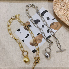 Load image into Gallery viewer, 2020 New Trend Hip hop Oval Thick Chain Metal Ball Chain Necklace for Men Women Girls Party Jewelry Gift