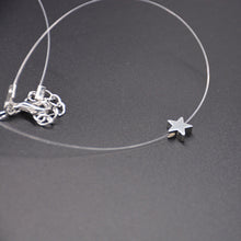Load image into Gallery viewer, Female Transparent Fishing Line Necklace Silver Color Invisible Chain Necklace For Women Rhinestone Choker Necklace Collier