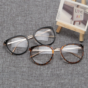 Women's  Fashion Eyeglasses Frame Oversized Cat Eye Glasses Frame Clear Lens Eyeglass Black Frame  Reading Glasses UV400