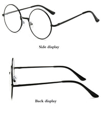 Load image into Gallery viewer, Retro-classic transparent lens metal frame men and women circular reading glasses  retro-personality college style