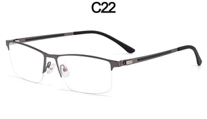 Business Men Semi Frameless Glasses Frame Titanium Alloy S41001 Classic Male's Spectacles Prescription Frames With Spring Hinge
