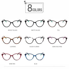 Carica l&#39;immagine nel visualizzatore di Gallery, Women Spectacle Glass frame Anti Blu Rays Blue Light Blocking Female clear lens Girls nerd black red optical eyeglasses frame