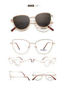 vogue cat eye Sunglasses Women Polarized Magnet Clip On Sun Glasses For Women Female Prescription Oculos