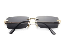 Load image into Gallery viewer, Rimless Alloy Small Square Sunglasses For Women Vintage Ins Hot Gradient Clear Sun Glasses Female Uv400 Shades Hip Hop Eyewear