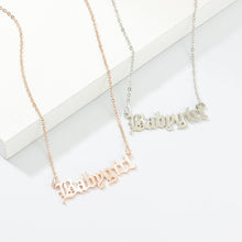 Carica l&#39;immagine nel visualizzatore di Gallery, High Quality 2020 New Fashion Jewelry Gold Babygirl Letter Necklace Name Pendants Lovely Gift for the Mom