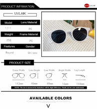 Load image into Gallery viewer, Small Round Sunglasses Women fashion Brand Designer Vintage Sun Glasses Ladies Shades Eyewear Mirror