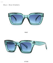 Load image into Gallery viewer, Fashion Cat Eye Sunglasses Women Brand Designer Retro Square Blue Purple Eyewear Female Nails Sun Glasses Shades UV400 Men