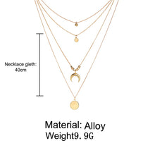 Load image into Gallery viewer, IF YOU Boho Coin Shell Rose Pendant Necklace For Girl Moon Crystal Choker Necklaces Women Beach 2020 Fashion Statement  Jewelry