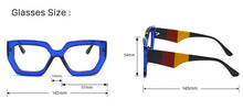 Load image into Gallery viewer, Fashion Polygonal Glasses Frame Women European And American Three-Color Frame Flat Glasses Men&#39;s Glasses Can Wear Myopia Glasses