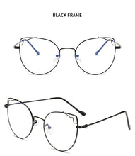 Load image into Gallery viewer, Vintage Cat Eye Glasses Frames Women Retro Transparent Eyeglasses Female Oversized Optical Spectacles