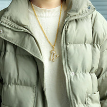 Load image into Gallery viewer, Crystal Zircon Alphabet Pendant Necklaces For Women Men Crown Initial Letter Necklace Hip Hop Gold Chain Jewelry Collier Bijoux
