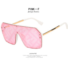 Load image into Gallery viewer, NEW Oversized FF Sunglasses 2022 Women Luxury Brand Fashion Flat Top One Piece Sun Glasses Men Gafas Shade Mirror UV400