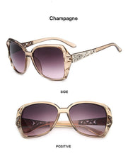 Carica l'immagine nel visualizzatore di Gallery, Occhiali da sole quadrati alla moda da donna di marca di lusso grandi occhiali da sole viola tonalità di specchio femminili signore Oculos De Sol Feminino 