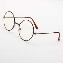 Load image into Gallery viewer, Vintage Round Metal Frame  Personality College Style Clear Lens Eye Glasses Frames blue-light eye protection mobile phone game