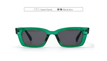 Load image into Gallery viewer, Rectangle Narrow Frame Mens Sunglasses Brand Designer Fashion Black Sun glasses for Women Anti-UV S1077
