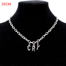 Load image into Gallery viewer, 2020 Women Streetwear CRY BABY Necklace two layers Gothic Letter Name Necklace Collar Gato Collier Femme Babygirl Necklace Gifts