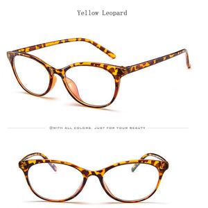 Women Cat Eye Spectacle Eyeglasses Frame Men Clear Lens Optical Plain Glasse Frame Computer Glasses Myopic Glasses Unisex