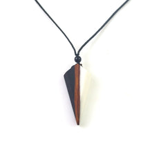 Load image into Gallery viewer, men&#39;woman s fashionable wood resin necklace pendant, woven rope chain, hot - selling jewelry gifts