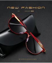 Load image into Gallery viewer, Luxury Brand  Polarized Sunglasses Men Women Gradient Lens Alloy metal frame Round Sun glasses Pilot Driving