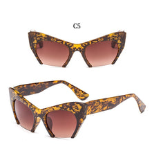 Load image into Gallery viewer, Big frame women glasses frame fashion cat eye Clear Lens brand oversized Glasses Female Transparent Half frame optical frame
