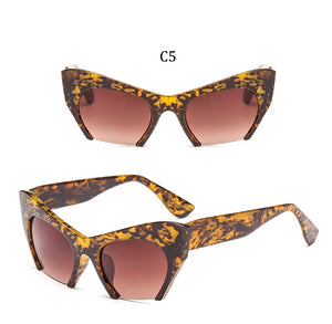 Big frame women glasses frame fashion cat eye Clear Lens brand oversized Glasses Female Transparent Half frame optical frame