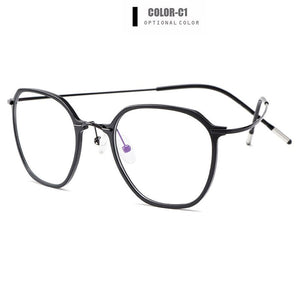 Gmei Optical Ultralight Beta Titanium Flexible Glasses Frame Women Square Prescription Eyeglasses Myopia Optical Frames M19001