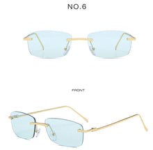 Load image into Gallery viewer, Rimless Sunglasses Women Small Frame Square Sun Glasses Women Luxury Brand Designer Sunglasses for Women Gafas De Sol
