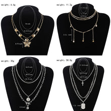 Load image into Gallery viewer, 2020 New Trendy Metal Hip Hop Lock Necklaces Punk Cross Pendant Necklace Gold/Silver Color For Women Men Jewelry Gifts