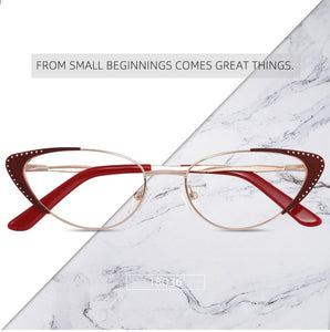 Rivet Women's Medical Eyeglasses With Frame For Women Round Decorative Glasses Female Prescription Glasses Ladies Eyewear Brand