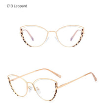 Load image into Gallery viewer, Ralferty Retro Glasses Women Anti Blue Light Decorative Cat Eye Female glasses Frame For Prescription Optic Myopia oculos F95721
