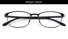 Carica l&#39;immagine nel visualizzatore di Gallery, Gmei Optical Urltra-Light Women Titanium Alloy Oval Full Rim Glasses Frames Eyewear With Flexible Legs IP Electroplating Y2516
